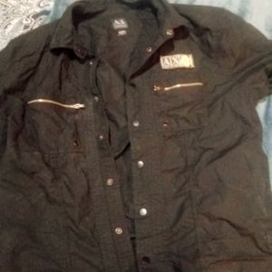 Armani exchange short sleeve shirt
